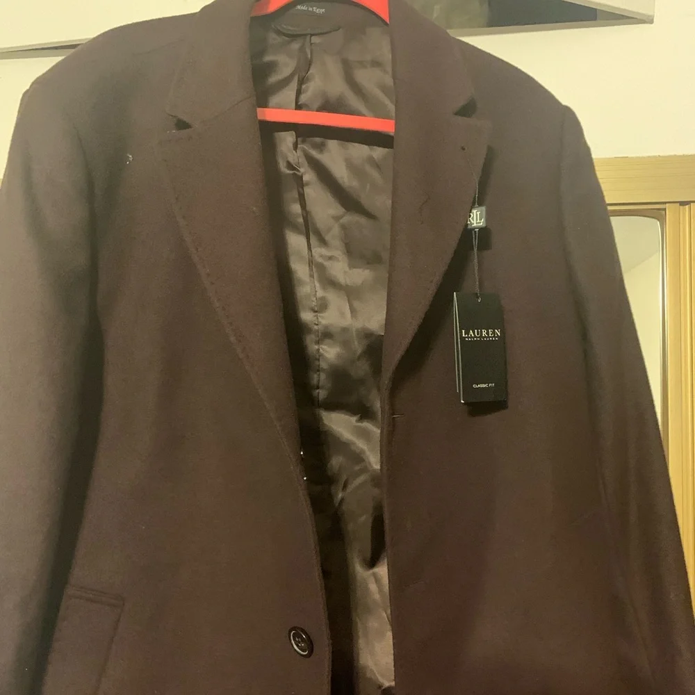 Lauren by Ralph Lauren jacket wine color size 42R. - Picture 2 of 9